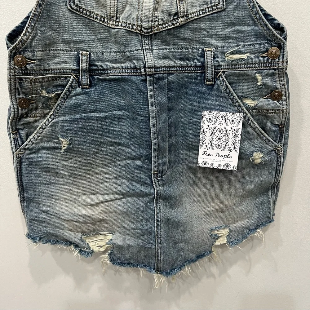 We The Free Overall Skirtall Denim Women’s Size XS NEW